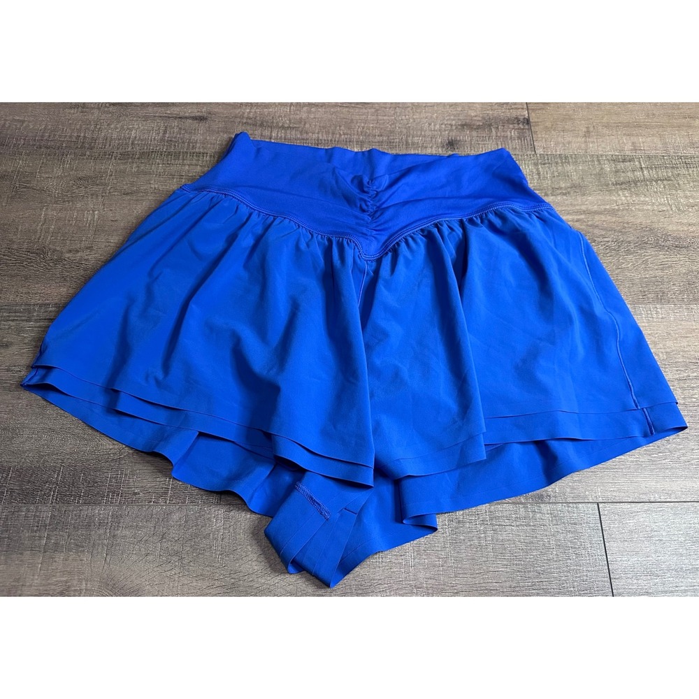OFFLINE by Aerie Real Me Ruched Flowy Shorts with Bikers Under Size Large